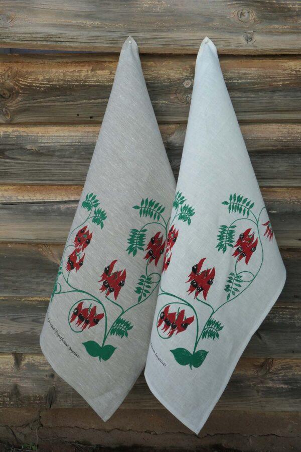 Sturt Desert Pea Tea Towel