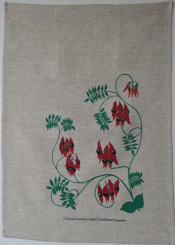 Sturt Desert Pea Tea Towel - Image 2